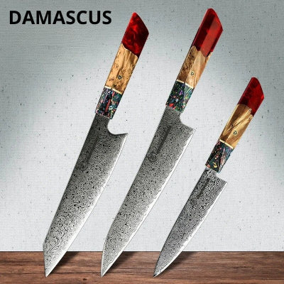 couteau-japonais-Damas-Damascus