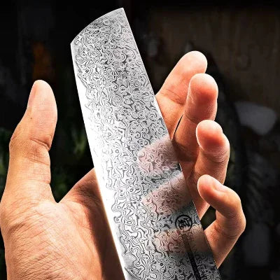 Couteau Japonais | Damas – Acier 67 Couches & Élégance Pro - Cuisine Cadeau