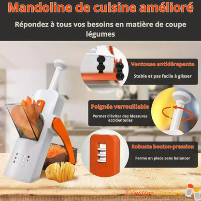 Cuisine Mandoline | Multi-coupe et Varié - Cuisine Cadeau