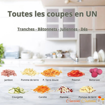 Cuisine Mandoline | Multi-coupe et Varié - Cuisine Cadeau