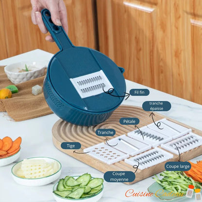 Mandoline Cuisine | 12 en 1 Efficacité & Rendement - Cuisine Cadeau