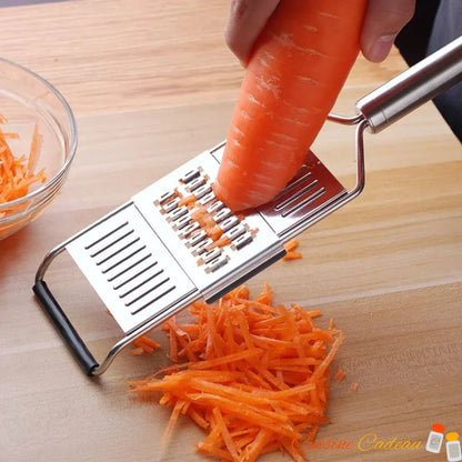 Mandoline Japonaise | Inox 4 en 1 - Précision et Tranquillité - Cuisine Cadeau