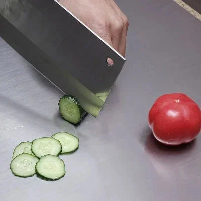 Planche à découper | Acier inoxydable - Cuisine Cadeau