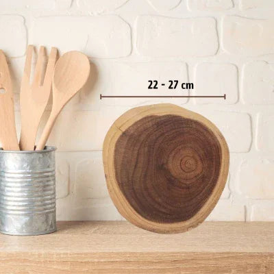 Planche bois à découper | Souche d'arbre - Cuisine Cadeau