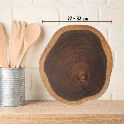 Planche bois à découper | Souche d'arbre - Cuisine Cadeau