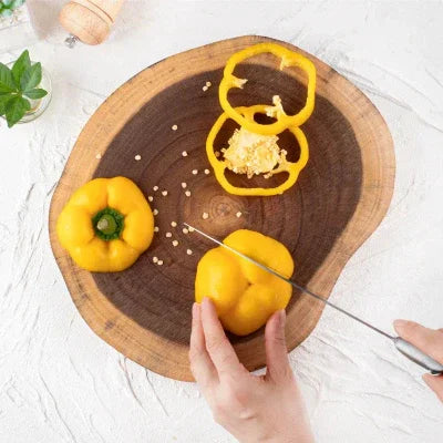 Planche bois à découper | Souche d'arbre - Cuisine Cadeau