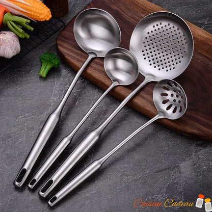 Ustensile de la cuisine | 4 en acier inoxydable - Ensemble de 9 pièces - Cuisine Cadeau