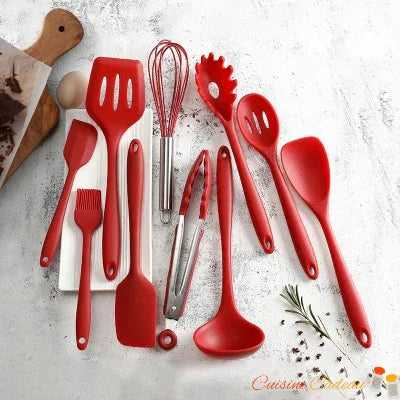 Ustensiles de cuisine | 10 pièces en silicone - Cuisine Cadeau