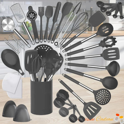 Ustensiles de la cuisine | Ensemble de 43 ustensiles et accessoires - Cuisine Cadeau