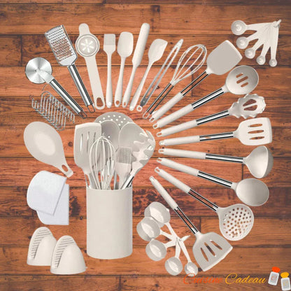 Ustensiles de la cuisine | Ensemble de 43 ustensiles et accessoires - Cuisine Cadeau