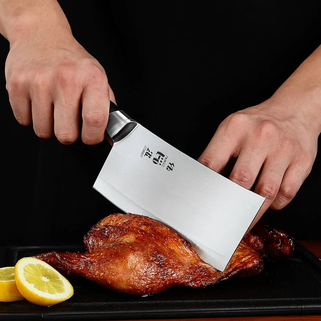 Couteau de Cuisine | Bloc Rotatif 360° & Lames Tranchantes Pro - Cuisine Cadeau