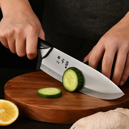 Couteau de Cuisine | Bloc Rotatif 360° & Lames Tranchantes Pro - Cuisine Cadeau