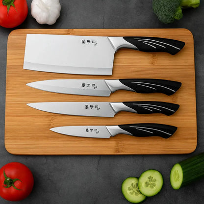 Couteau de Cuisine | Bloc Rotatif 360° & Lames Tranchantes Pro - Cuisine Cadeau