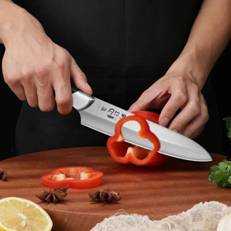 Couteau de Cuisine | Bloc Rotatif 360° & Lames Tranchantes Pro - Cuisine Cadeau