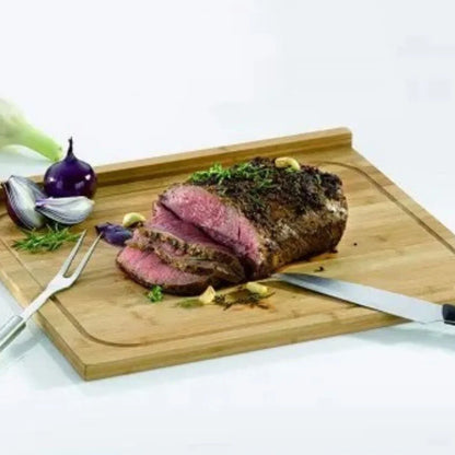 Planche à découper bois | en Bambou à Rebord - Cuisine Cadeau