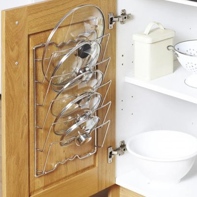 Range couvercle mural | Organisateur cuisine