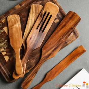 ustensiles de cuisine en Teck